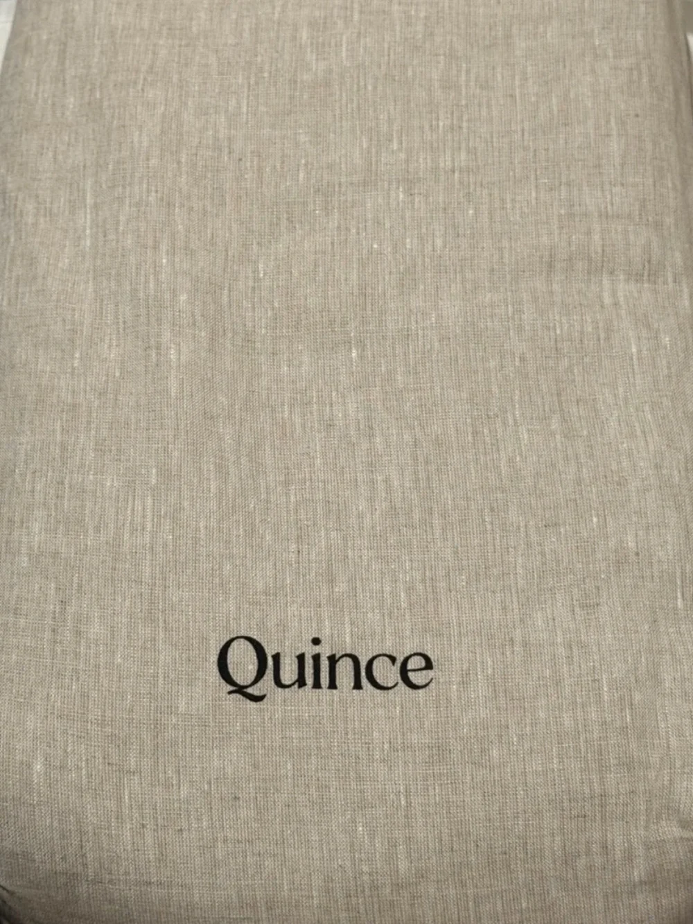 NWOT QUINCE European Linen Duvet Natural Chambray King / Cal King